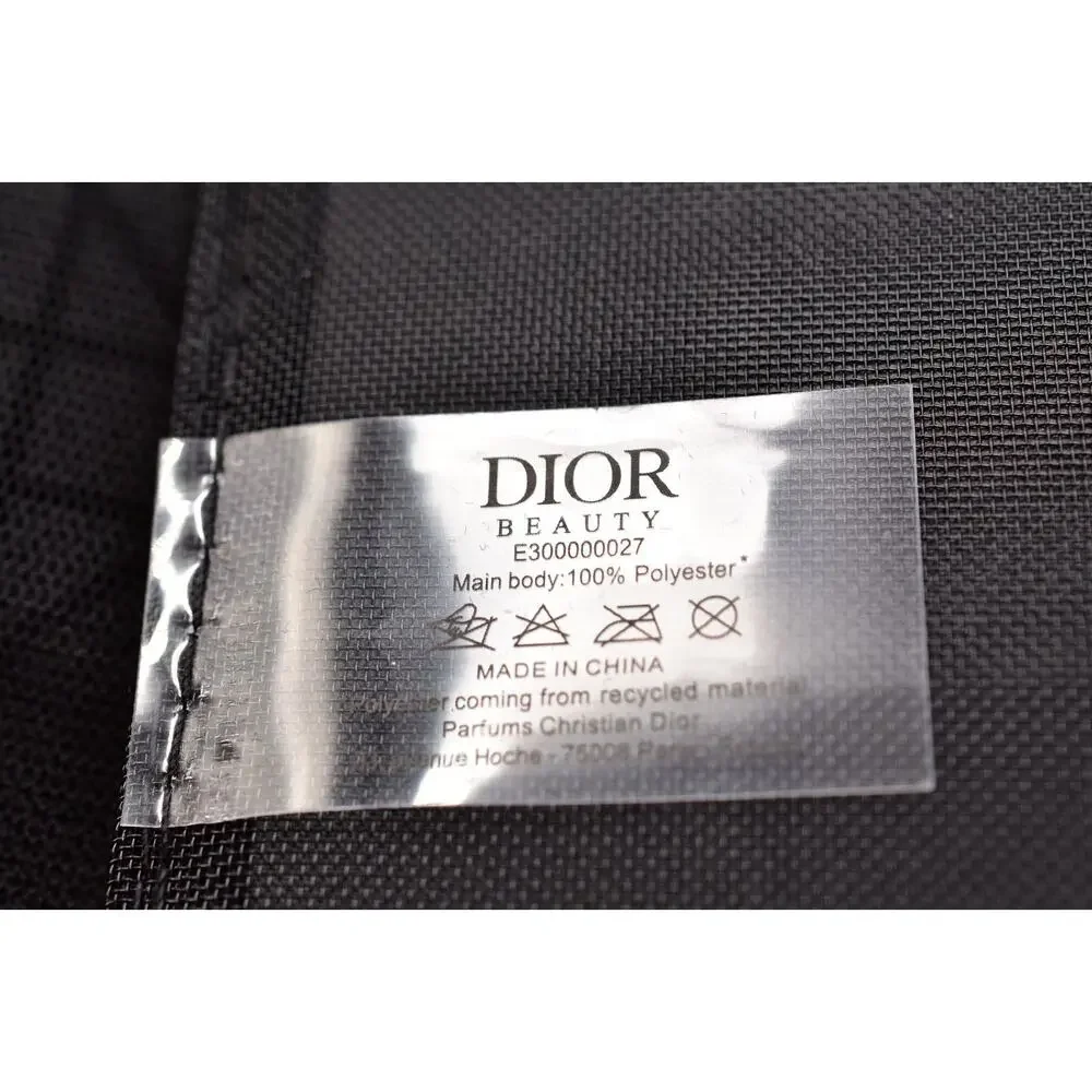 Christian Dior Beach Tote Bag Black Velvet Mesh Limited Beauty Parfums Gift GWP - Picture 8 of 10